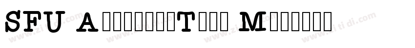 SFU AmericanType Med字体转换